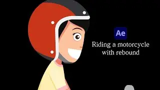 After Effects Tutorial - Riding a motorcycle with rebound