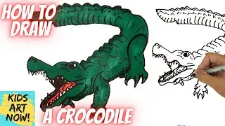How to Draw a Crocodile!