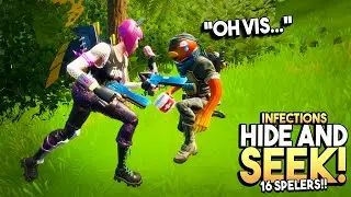 *INFECTIONS* HIDE AND SEEK met 16 SPELERS in Fortnite! 🦠🧟