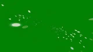 Amazing Glowing Particles Free Green Screen