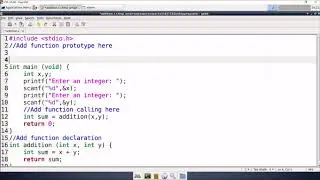 C Programming- functions