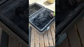 Caveman style surf and turf on the nomad grills