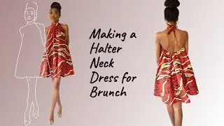 Ankara Look 5: Halter Neck Circle Dress - | A brunch outfit