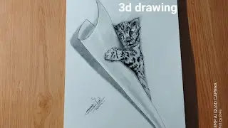 3d drawing /simple step by step 3d  drawing .
