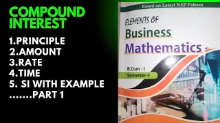 compound interest and simple interest #bcom# with example#nep