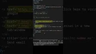Preview HTML - 8 Comments and anchor element in HTML #html #html5 #html5tutorial #html5course