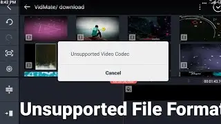 Kinemaster unsupported video codec problem 👈 unsupported file format I kinemaster kinemaster problem