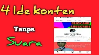 Ide konten tanpa suara cocok bagi pemula