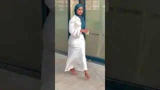 Somali Hijabi İn A White Dress 👗 
