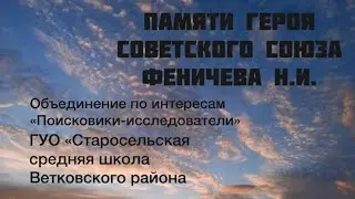 Памяти героя Советского Союза Н. И. Феничева (ГУО «Старосельская средняя школа Ветковского района»)