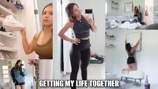 GETTING MY LIFE TOGETHER | clean , organize, gym ,rearranging my room | SISTER FOREVER