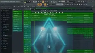 Alok & Alan Walker ft kiddo - Headlights in (Fl studio + Flp)