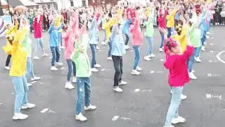 Празднование дня города Галича. 860 лет. Флешмоб на открытии мероприятия.