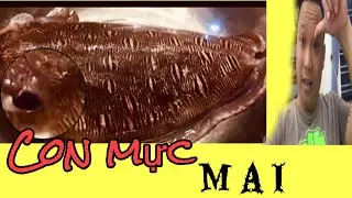 Eat seafood - eat Giant squid with super delicious chili sauce