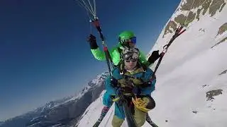 Parapanta in Tandem la Snow Fest 10 in Les 2 Alpes 2022