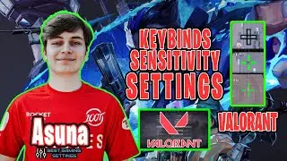 100T Asuna Valorant Settings Sensitivity Keybinds Crosshair and Setup 2021