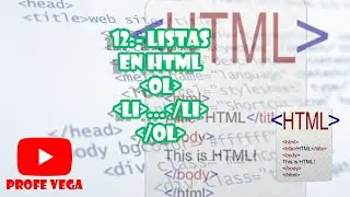 12 - Crear listas en HTML