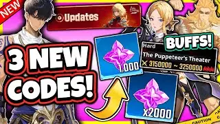 3 NEW CODES! UPDATE DETAILS & HUNTER BUFFS! SHADOWS / BLESSING STONES & MORE! [Solo Leveling: Arise]