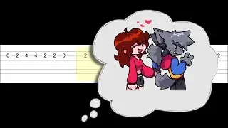 Nyaw - Friday Night Funkin VS. KAPI (Easy Guitar Tabs Tutorial)