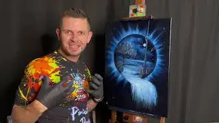 Eclipse Portal Waterfall Oil Painting Tutorial - Wet on Wet 