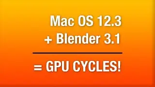 MAC AMD CYCLES RENDER TESTING