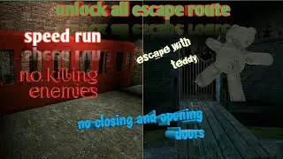 extreme mode+ escape + teddy | Granny 3 with no clip mod 😈 horror games # video