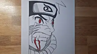 How to Draw Naruto Kyubi Transform - Easy Anime Drawing for Beginners