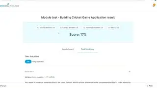 Internshala Online c and c traning || Module test answers || Building Cricket Game Application 💯/💯