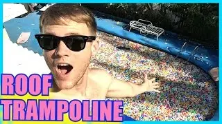 Roof Trampoline Into Pool of Balls - Jumping On Mousetraps - Cutting Couch In Half | TC 