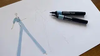How To Draw Fashion Figures & Poses with Winsor & Newton // Fashion Illustration // Studio Iva
