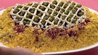 Рецепт, очень вкусный и быстрый салат за 5 минут.