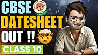 CLASS10 NEW DATESHEET AA GAYI🥳 / CBSE Big Update / CBSE Latest Update / Boards2026