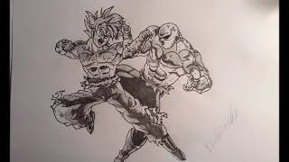 Speed Drawing: Goku vs Jiren
