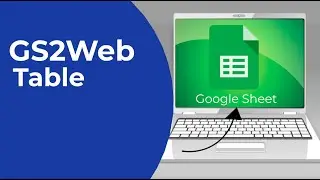 Web table with Google  sheet as backend