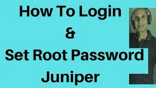 How to login and set root password Juniper router