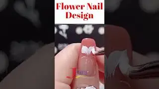 FLOWER NAILART SIMPLE DESIGN SHORT #Shorts #nail #nails #nailart #nailarts