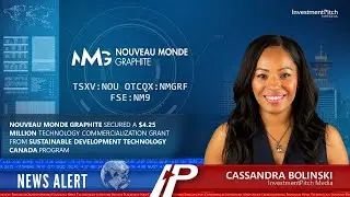 Nouveau Monde Graphite secured a $4.25 million technology grant from federally-funded SDTC