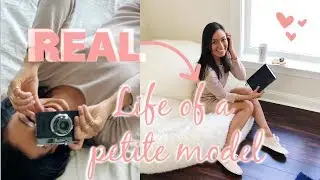 Petite Model Vlog: shoots, traveling and food / 3 days of modeling