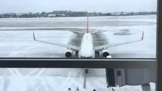 Прибытие во Львов самолёта Turkish Airlines