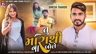 Dinesh Thakor | Tu MaraThi Na Bole | New Gujarati Song