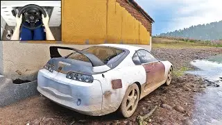 Abandoned Toyota Supra - Forza Horizon 5 (Steering Wheel + Shifter) Gameplay