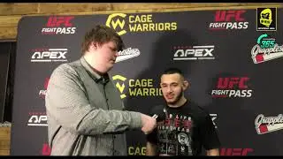 Cage Warriors 112: Post fight media interview with Mo Zubair