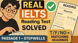 Stepwells 🧱 | IELTS Cambridge 10 Reading Test 1 Passage 1 | Full Explanation + Questions Answered!