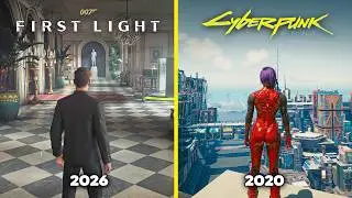 007 First Light vs Cyberpunk 2077 - Physics and Details Comparison