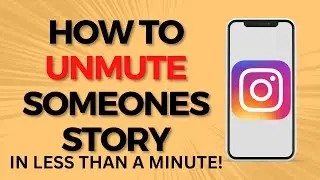How to Unmute Someones Story on Instagram