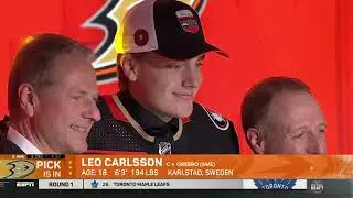 Anaheim Ducks select Leo Carlsson 2nd overall