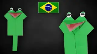 Sapo falante: Aprenda a fazer um sapo de origami que mexe a boca!