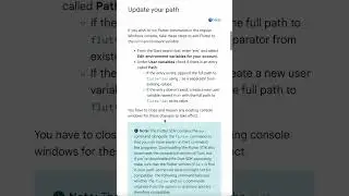 Learn Flutter Installing in Windows