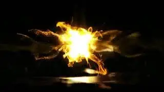 Fire intro particles black screen
