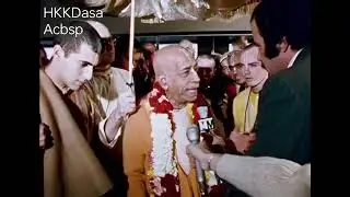 Srila Prabhupada at Henry Street Temple on April of 1973, Brooklyn, New York.